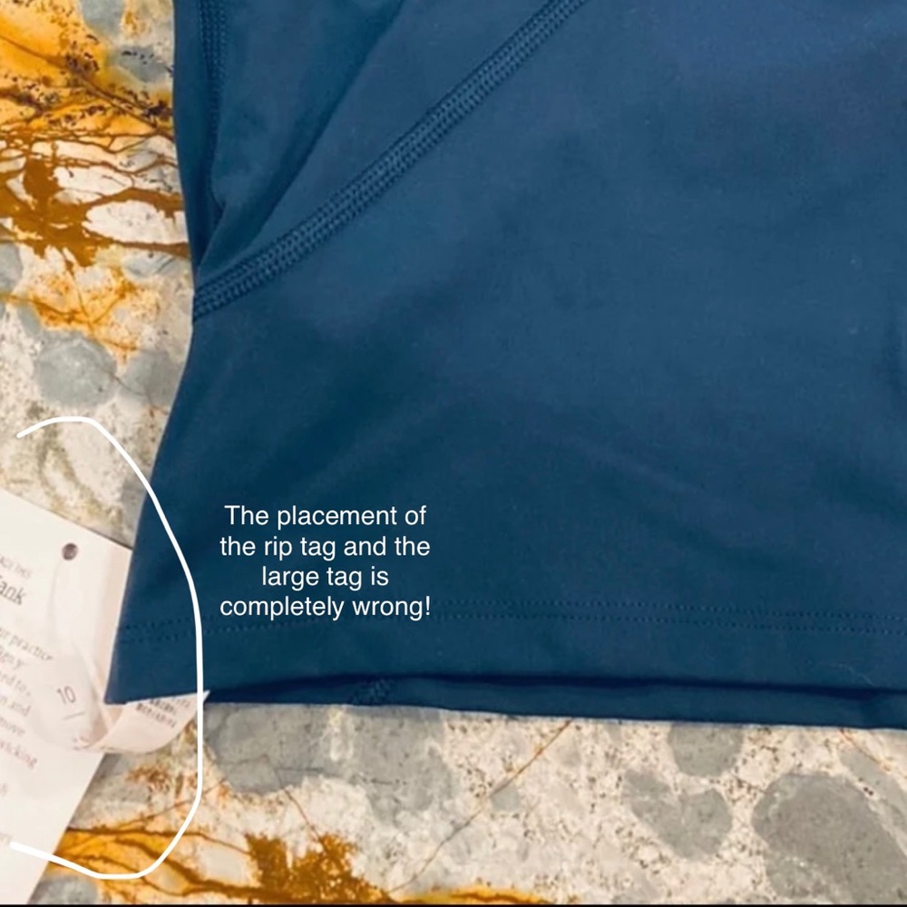 PSA - FAKE LULULEMON ALIGN TANK  *Scam Alert* - Picture 6 of 11